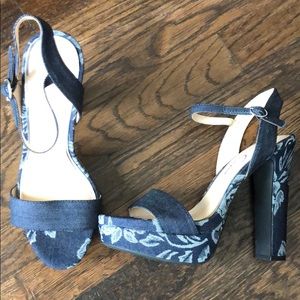 Jessica Simpson Denim Platform Heels